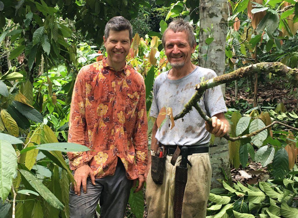 Ernst Götsch und Hannes Thaler im Agroforst
